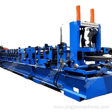 Fully-automatic C Z Section Purlin Roll Forming Machine
